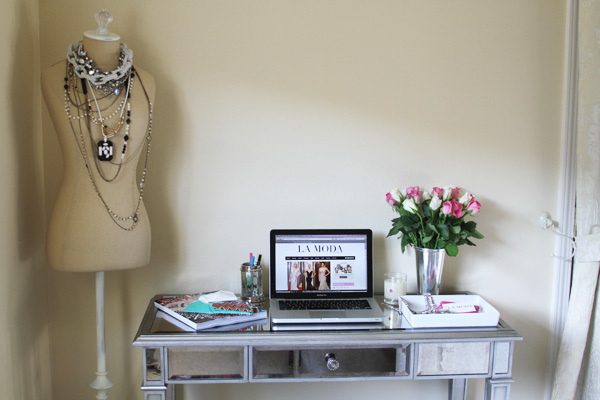 Kleenex Style-Home Decor- La Moda-Pink Rose-Office Inspiration-Dress Form 