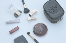 Fall Beauty- Estee Lauder Goddess Powder Bronzer-Modern Muse-Tory Burch Makeup Bag- Chanel Powder Compact-Fresh Lip Sugar-Tinted Moisturizer- Makeup Brushes-YSL Lipstick