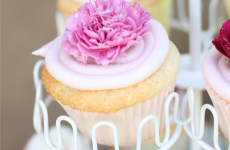 Angle Food Cupcakes with Raspberry Buttercream Frosting. I love angle food cake during the spring time. It's light and airy and the raspberry frosting