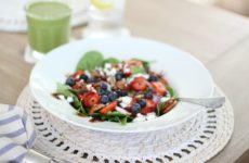 Berry Spinach Salad with Balsamic Dressing