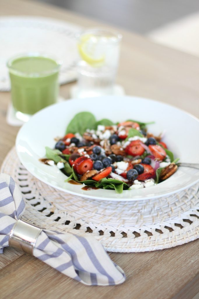 Spinach Salad Berry Salad with Pecans